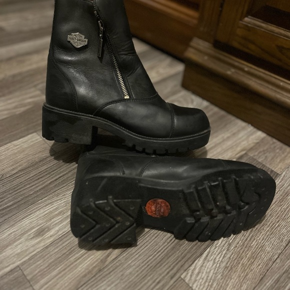 Harley-Davidson Shoes - Harley-Davidson Black Riding Boots.  Like new, worn once.